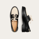 Yacht Flats, black&cream